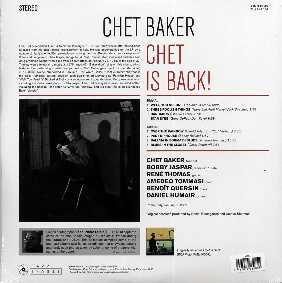 Chet Baker - Chet Is Back! (ltd. ed.) (180g) (High-Def VV) [New Vinyl Record LP]