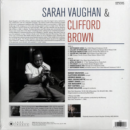 Sarah Vaughan, Clifford Brown - Sarah Vaughan & Clifford Brown (+bonus track) (ltd. ed.) (180g) (High-Def VV) [New Vinyl Record LP]
