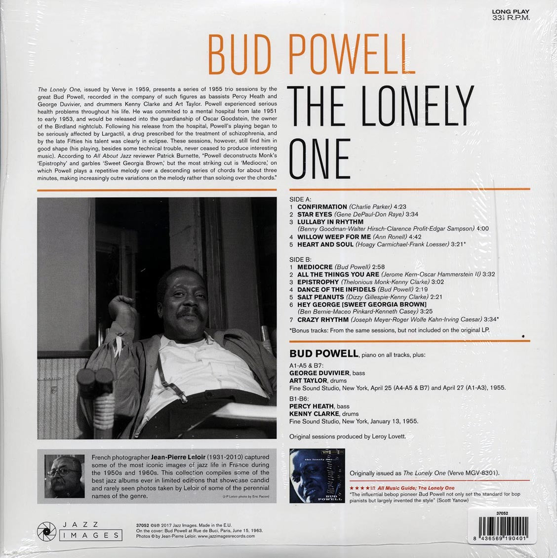 Bud Powell - The Lonely One (+2 bonus tracks) (ltd. ed.) (180g) (High-Def VV) [New Vinyl Record LP]