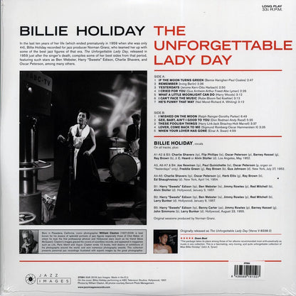 Billie Holiday - The Unforgettable Lady Day (ltd. ed.) (180g) (High-Def VV) [New Vinyl Record LP]