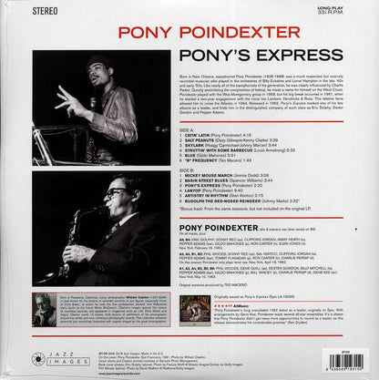 Pony Poindexter - Pony's Express (+bonus track) (ltd. ed.) (180g) (High-Def VV) [New Vinyl Record LP]