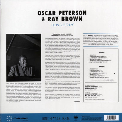 Oscar Peterson, Ray Brown - Tenderly (+bonus track) (ltd. ed.) (180g) [New Vinyl Record LP]