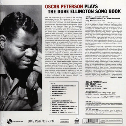 Oscar Peterson - Plays The Duke Ellington Song Book (+bonus track) (ltd. ed.) (180g) (remastered) [New Vinyl Record LP]