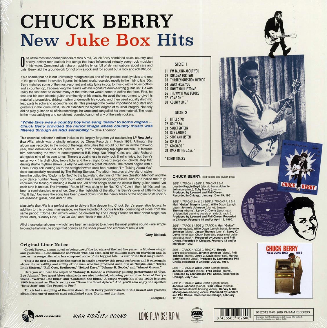 Chuck Berry - New Juke Box Hits (+4 bonus tracks) (ltd. ed.) (180g) (remastered) [New Vinyl Record LP]