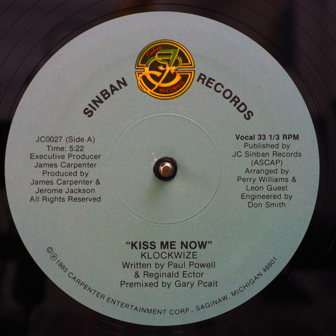 Klockwize - Kiss Me Now  /  Klockwize - Kiss Me Now (Instrumental) (orig. press) [New] [New Vinyl 12" Single"]