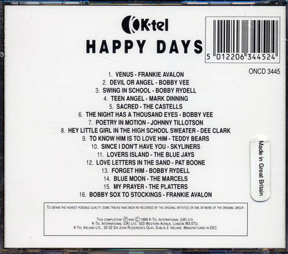 Frankie Avalon, Pat Boone, The Platters, Etc. - Happy Days [New CD]
