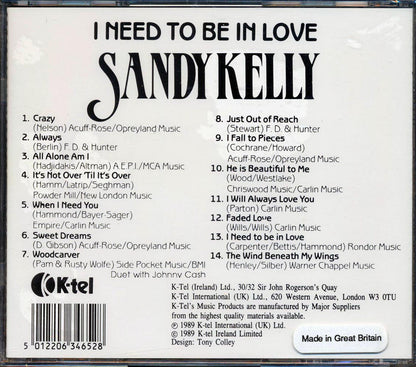 Sandy Kelly - I Need To Be In Love [New CD]