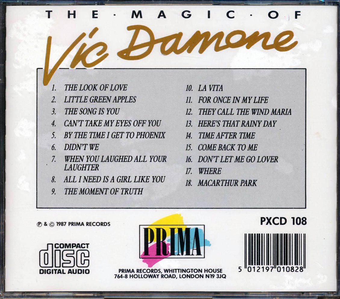 Vic Damone - The Magic Of Vic Damone: Eighteen Classic Love Songs [New CD]