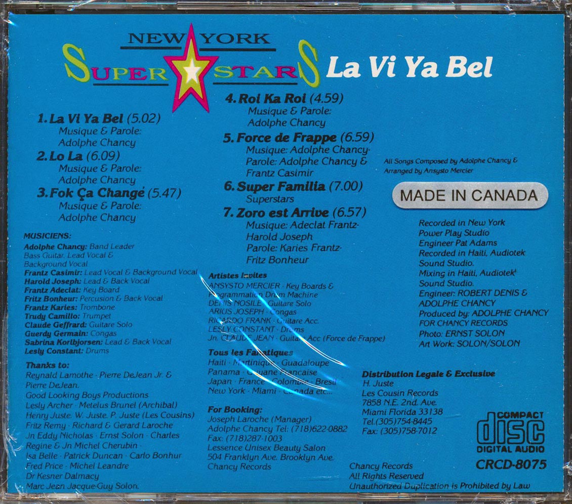 New York Super Stars - La Vi Ya Bel [New CD]