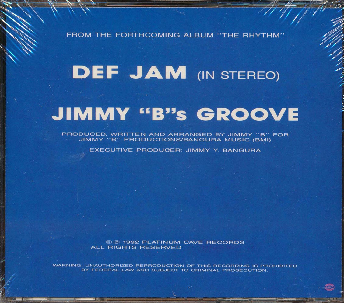 Jimmy B - Def Jam (in Stereo) [New CD]