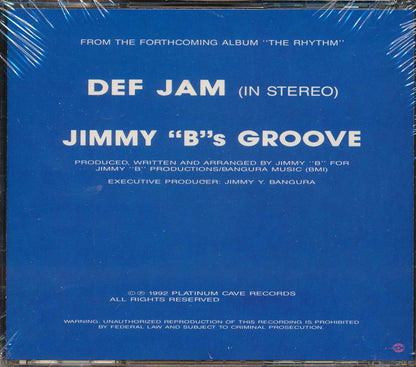 Jimmy B - Def Jam (in Stereo) [New CD]
