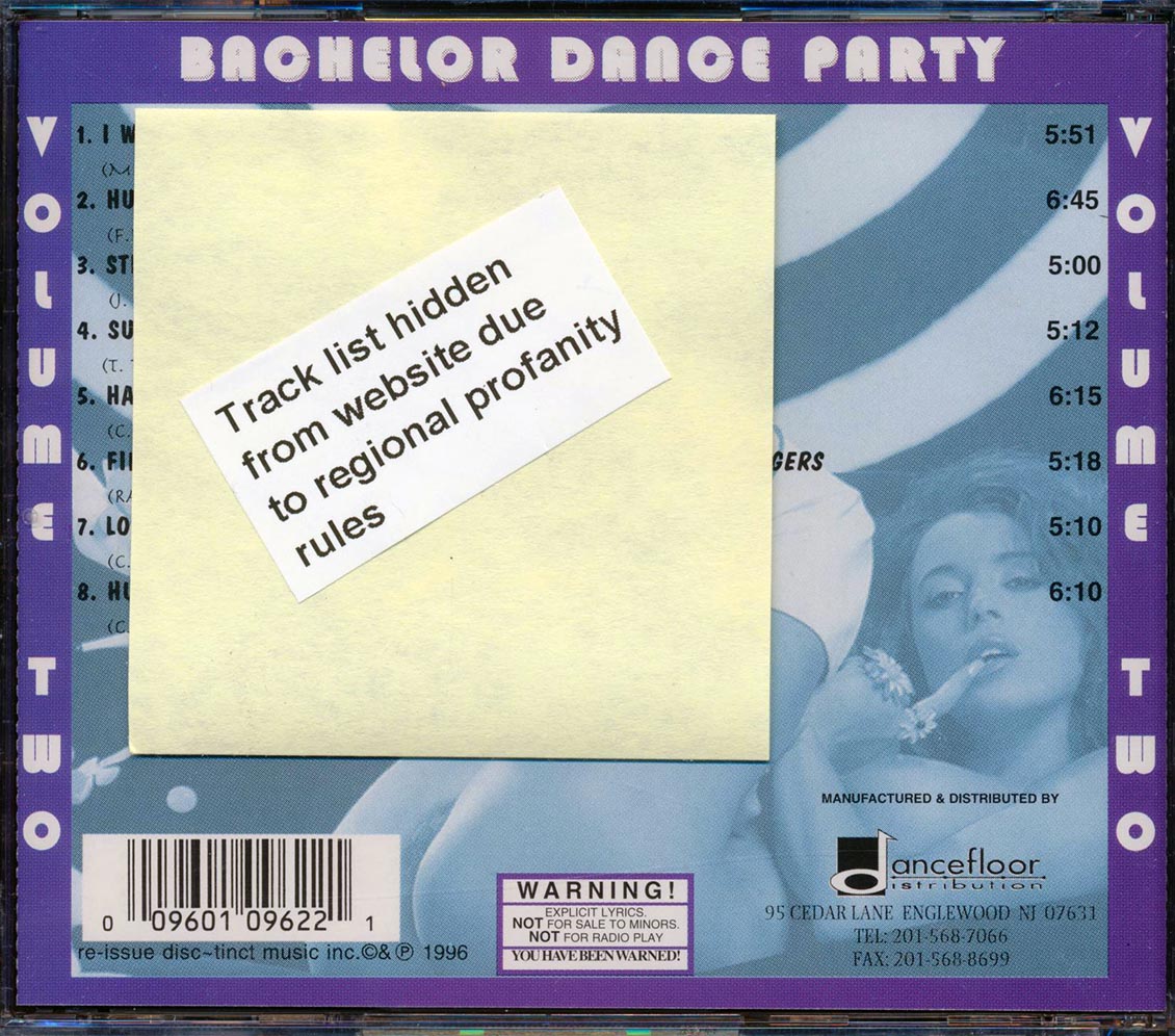 Various - Bachelor Dance Party Volume 2 (Explicit) [New CD]