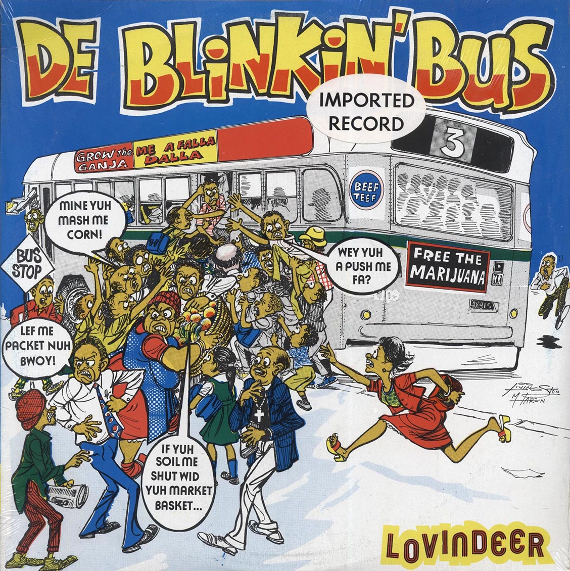 Lovindeer - De Blinkin' Bus (Jamaica press) (orig. press) [New] [New Vinyl]