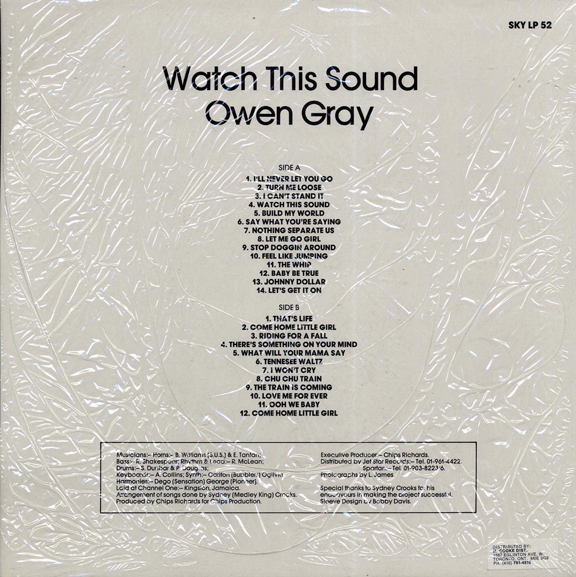 Owen Gray - Watch This Sound (UK press) (orig. press) [New Vinyl LP]