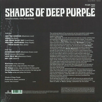 Deep Purple - Shades Of Deep Purple (180g) (remastered) [New Vinyl LP]