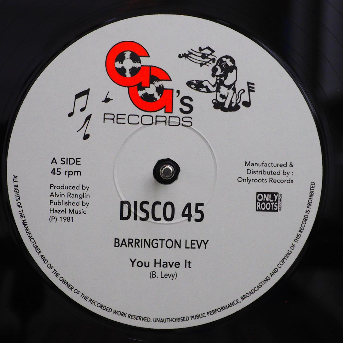 Barrington Levy - You Have It  /  GG's All Stars - You Have A Dub [New Vinyl Record 12" Single]