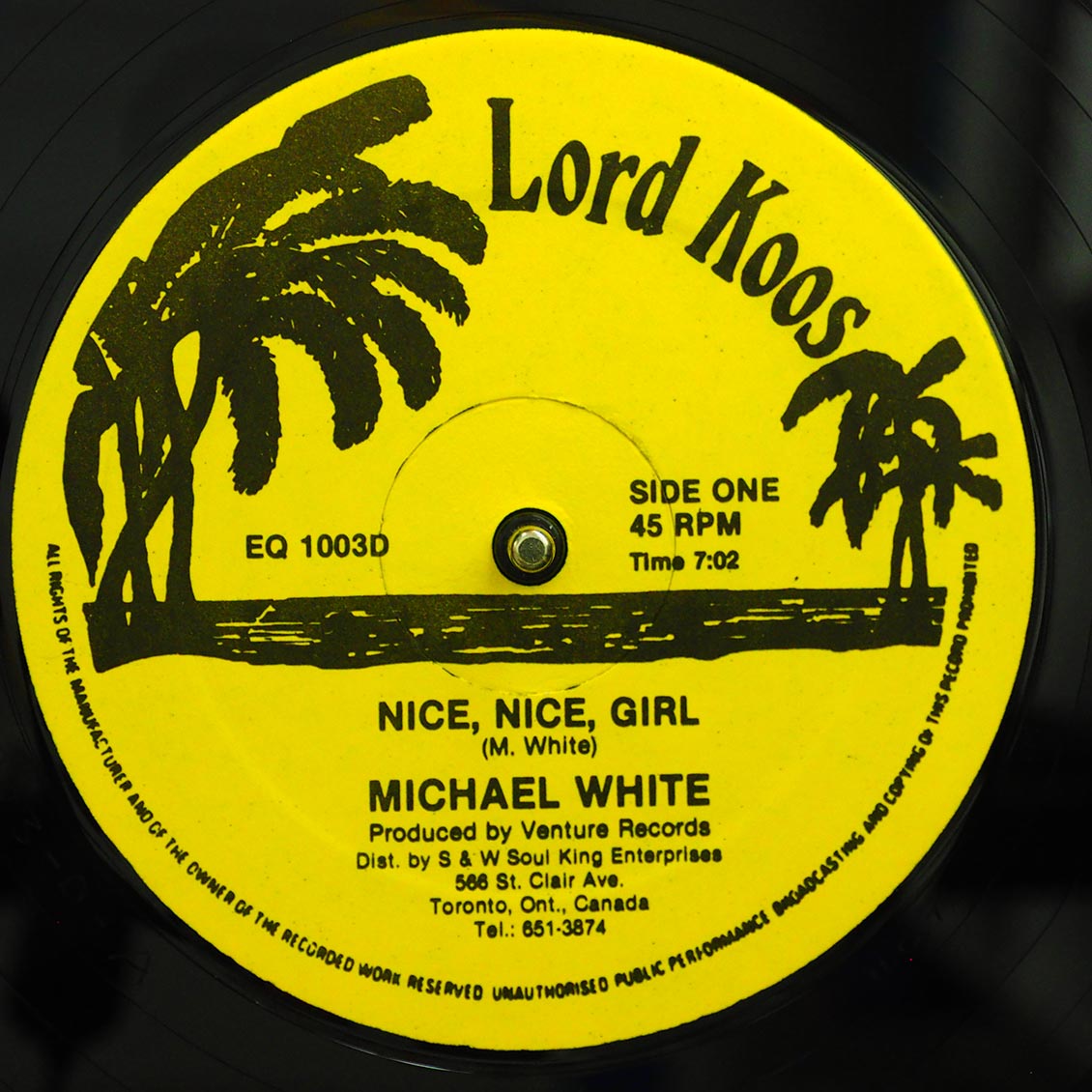 Michael White - Nice, Nice Girl (Extended Mix)  /  Michael White - Must Have Fe Rub A Girl (orig. press) [New]