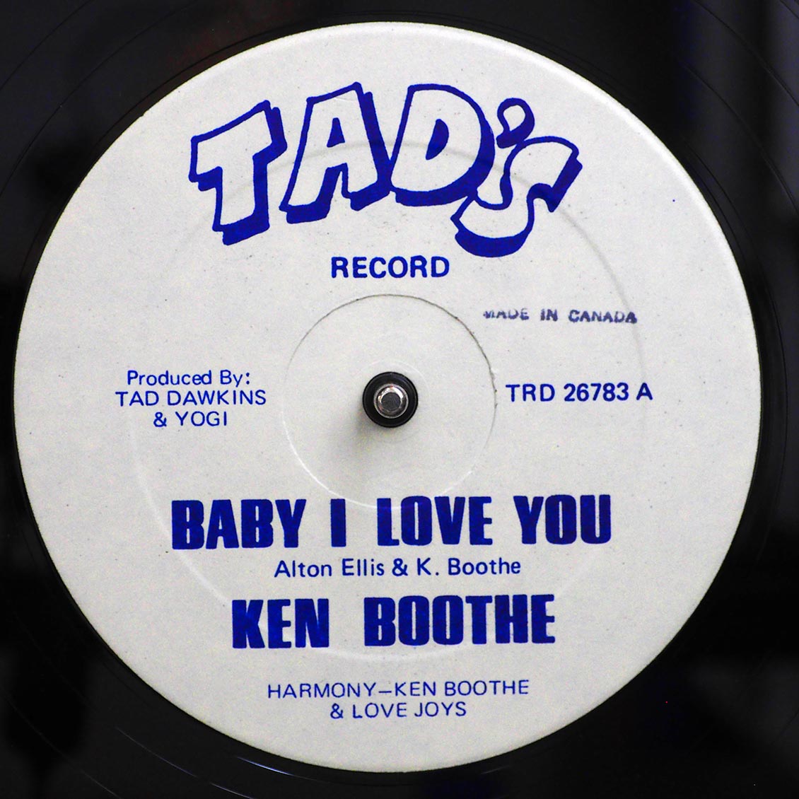 Ken Boothe & The Love Joys - Baby I Love You (Extended Mix)  /  Tad's All Stars - Version (orig. press) [New]