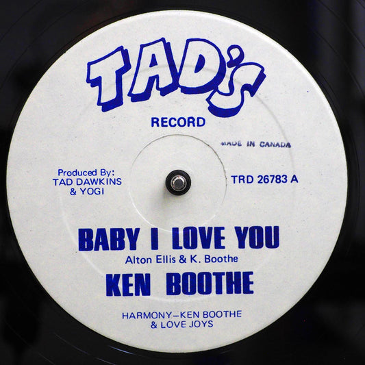 Ken Boothe & The Love Joys - Baby I Love You (Extended Mix)  /  Tad's All Stars - Version (orig. press) [New]