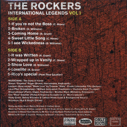 Delroy Williams, Carlton Tetrack Hines, Ricky Grant - The Rockers International Legends Showcase Volume 1 [New Vinyl LP]