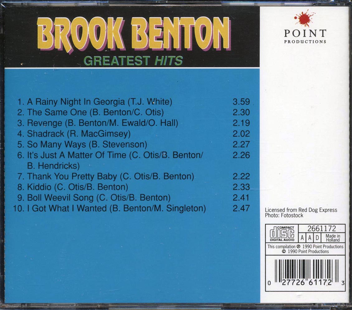 Brook Benton - Greatest Hits [New CD]