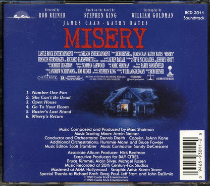Mark Shaiman - Misery: Original Motion Picture Soundtrack [New CD]