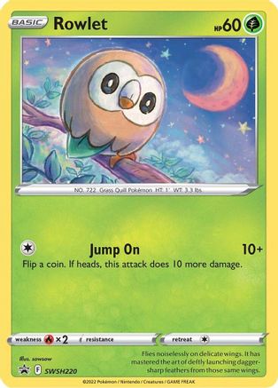 Rowlet SWSH220/307 - SWSH Sword & Shield Promo Cards Holofoil