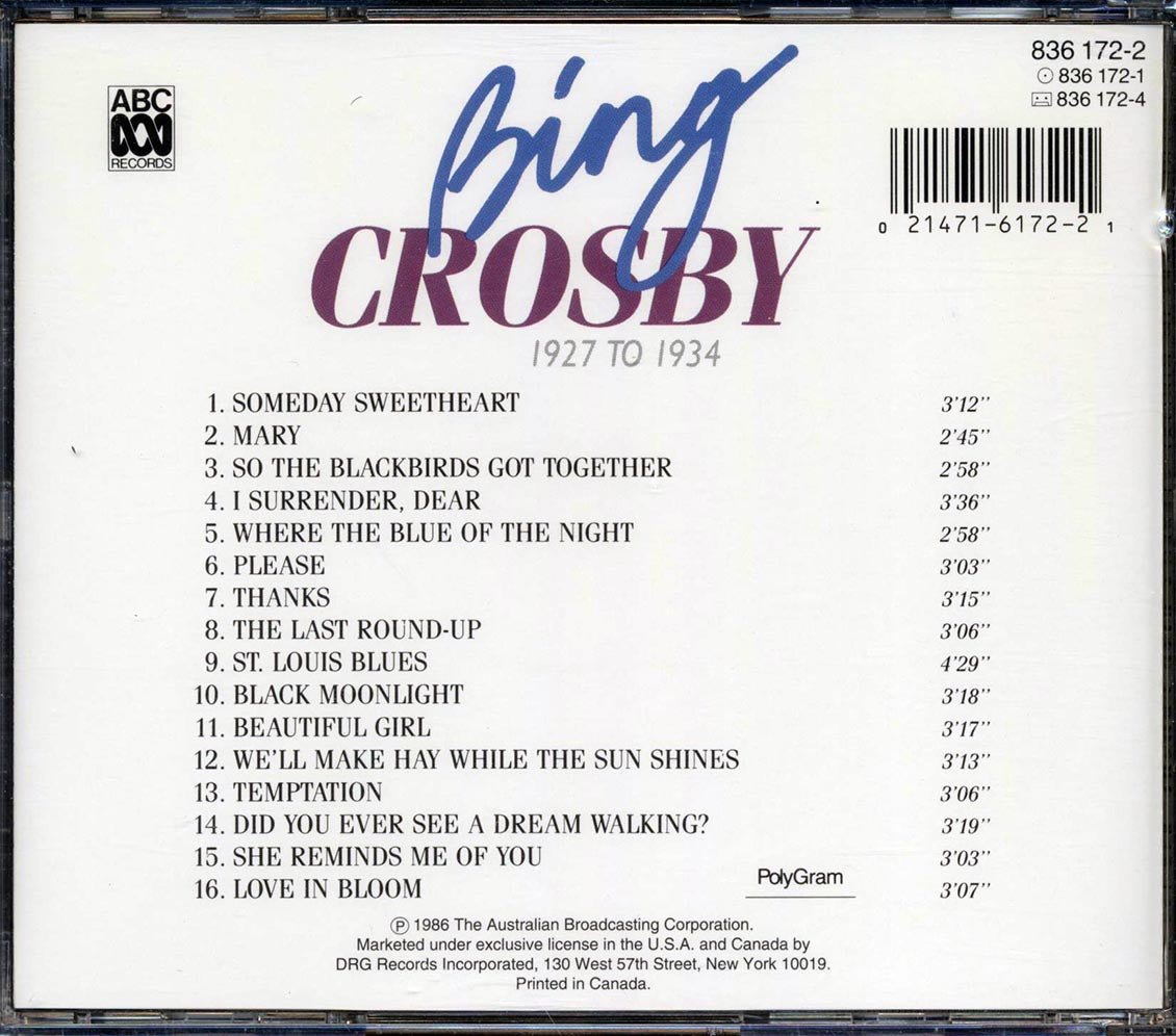 Bing Crosby - The Golden Years In Digital Stereo [New CD]