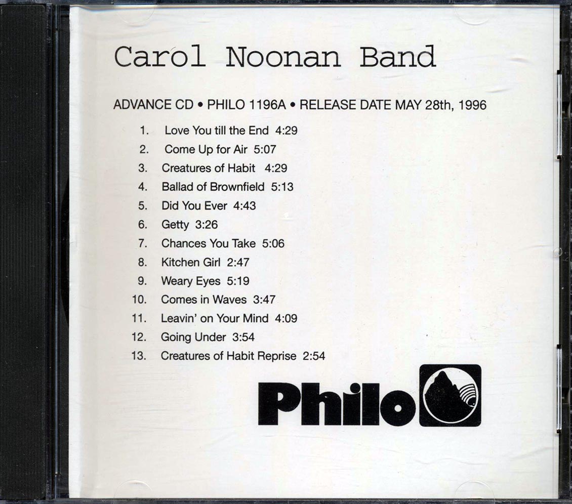 Carol Noonan Band - Noonan Building & Wrecking ADVANCE CD [New CD]