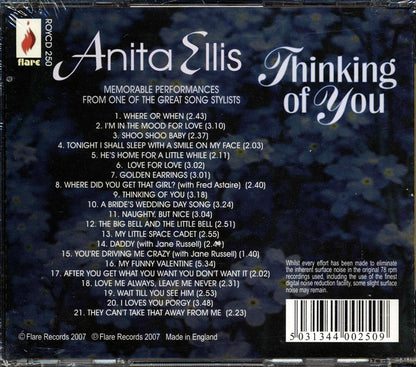 Anita Ellis - Thinking Of You (21 tracks) [New CD]