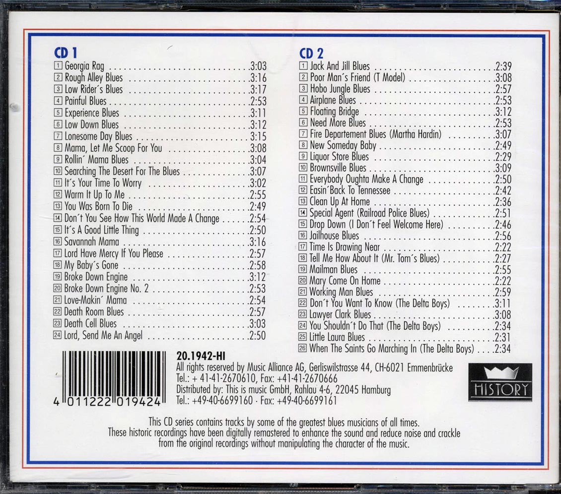 Blind Willie McTell, Sleepy John Estes - Jailhouse Blues (50 tracks) (2xCD) [New CD]