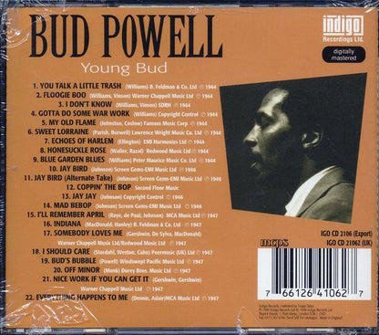 Bud Powell - Young Bud (22 tracks) [New CD]