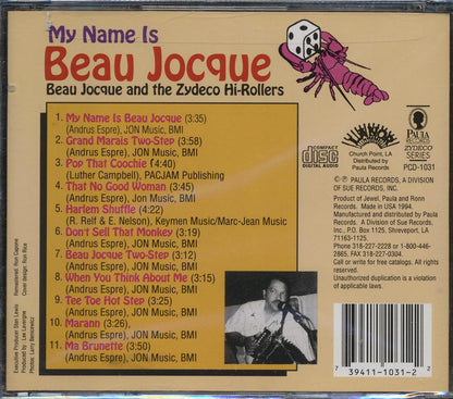 Beau Jocque & The Zydeco Hi-Rollers - My Name Is Beau Jocque [New CD]