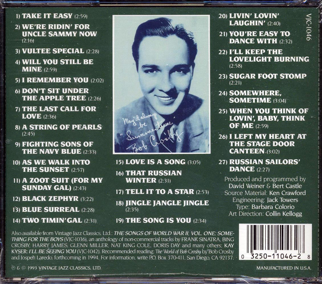 Bob Crosby - I Remember You: The Bob Crosby Memorial Album [New CD]