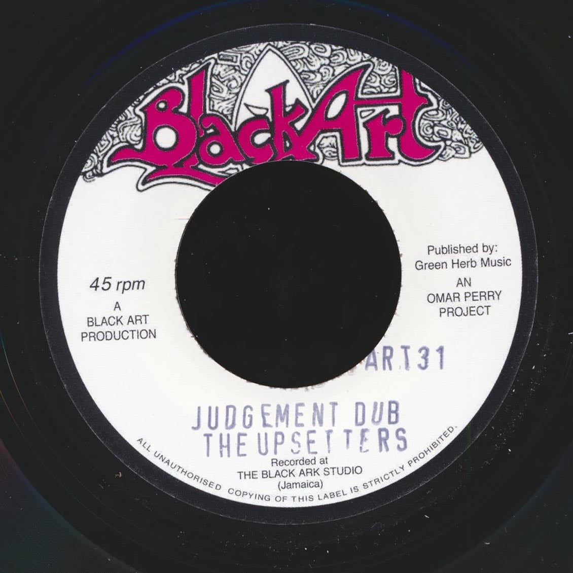 Clive Hylton - Judgement Day  /  The Upsetters - Wild Judged Dub [New Vinyl 7"]