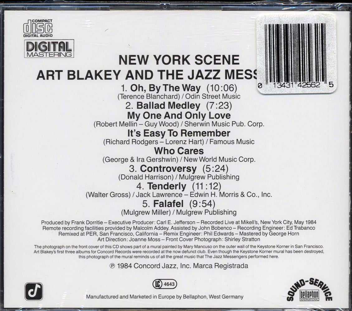 Art Blakey & The Jazz Messengers - New York Scene [New CD]