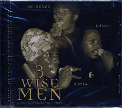 Anthony B, Sizzla, Luciano - 3 Wise Men: Love, Peace And Consciousness [New CD]
