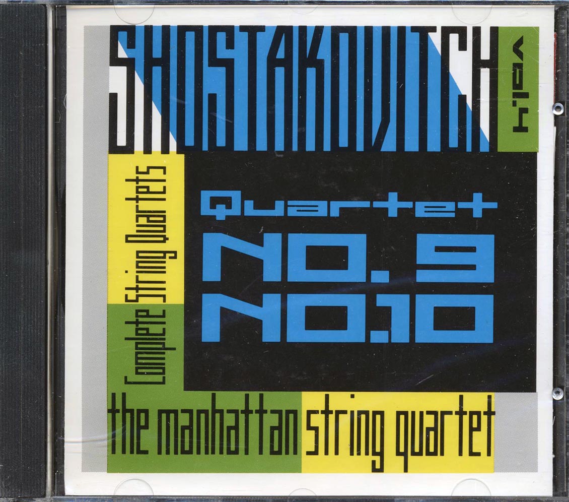 Shostakovitch, Manhattan String Quartet - Complete String Quartets Vol. 4: Nos. 9,10 [New CD]