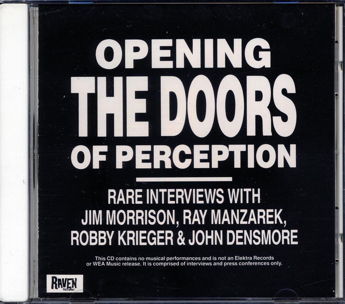 The Doors - Opening The Doors Of Perception: Rare Interviews With Jim Morrison, Ray Manzarek, Robby Krieger & John Densmore [New CD]
