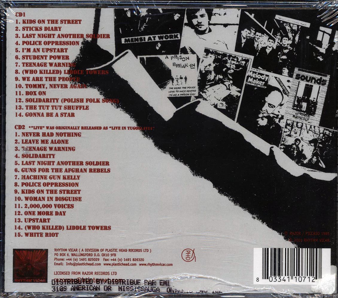 Angelic Upstarts - Bootlegs, Live And Rarities [New CD]