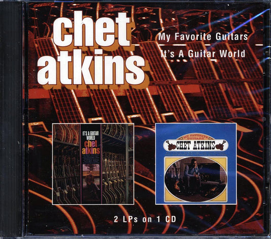 Chet Atkins - My Favorite Guitars + It's A Guitar World (2 albums on 1 CD) (24 tracks) [New CD]
