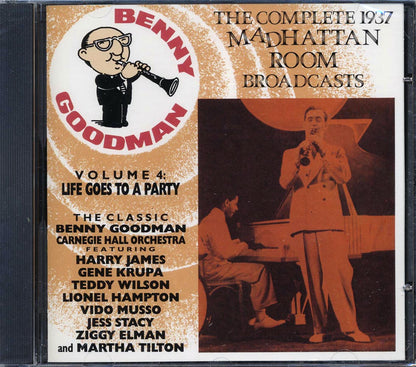 Benny Goodman - The Complete 1937 Madhattan Room Broadcasts Volume 4: Life Goes To A Party (20 tracks) [New CD]