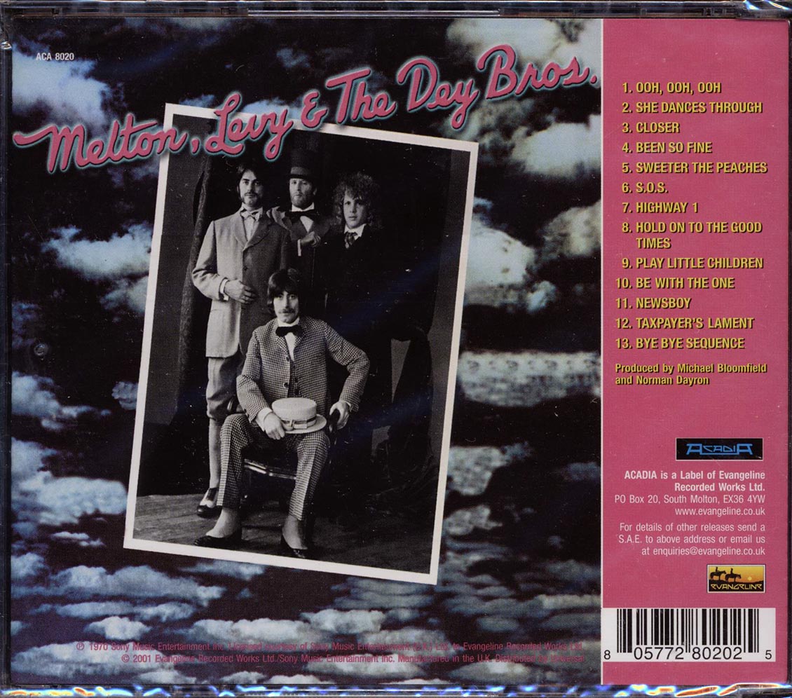 Barry Melton, Jay Levy, Rick Dey, Tony Dey - Melton, Levy & The Dey Bros. [New CD]