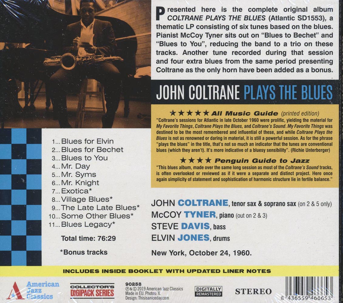 John Coltrane - Plays The Blues [New CD]