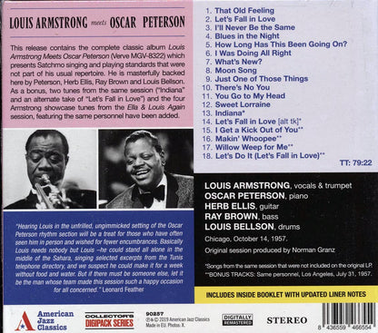 Louis Armstrong, Oscar Peterson - Louis Armstrong Meets Oscar Peterson [New CD]