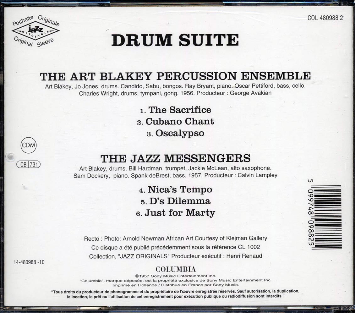 Art Blakey & The Jazz Messengers - Drum Suite [New CD]