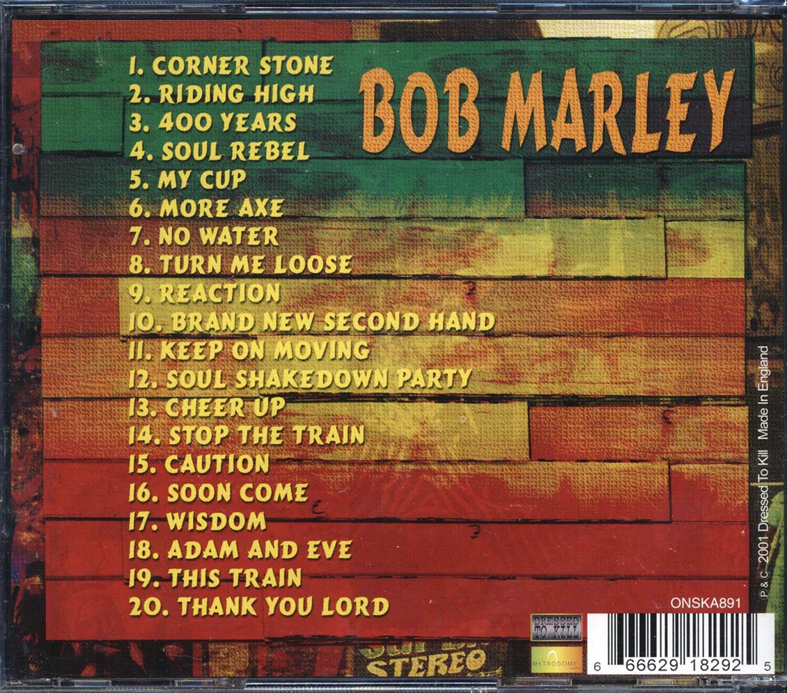 Bob Marley - Bob Marley (20 tracks) [New CD]
