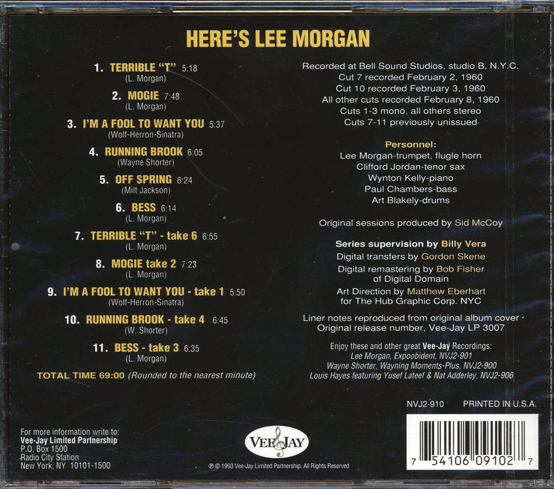 Lee Morgan - Here's Lee Morgan [New CD]