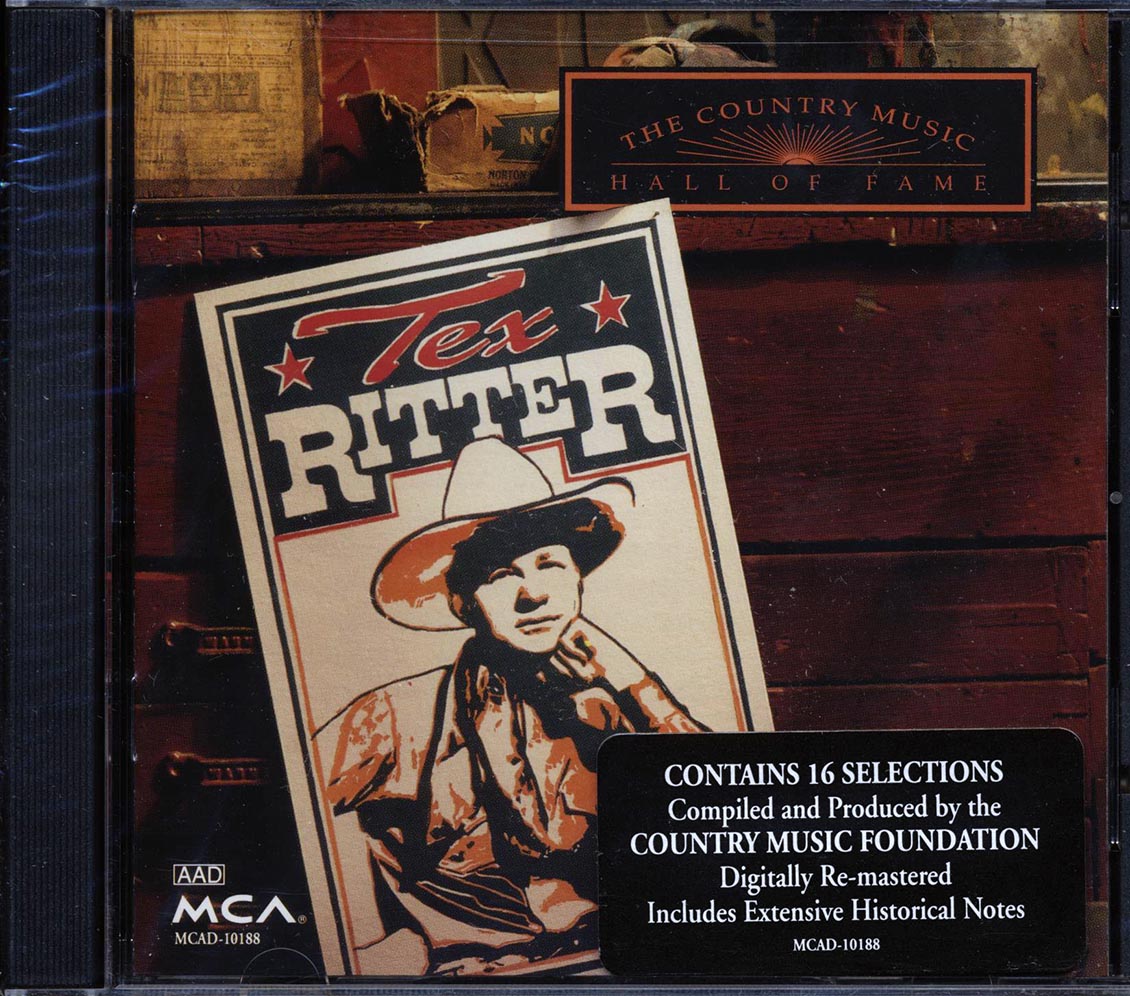 Tex Ritter - The Country Music Hall Of Fame (remastered) [New CD]