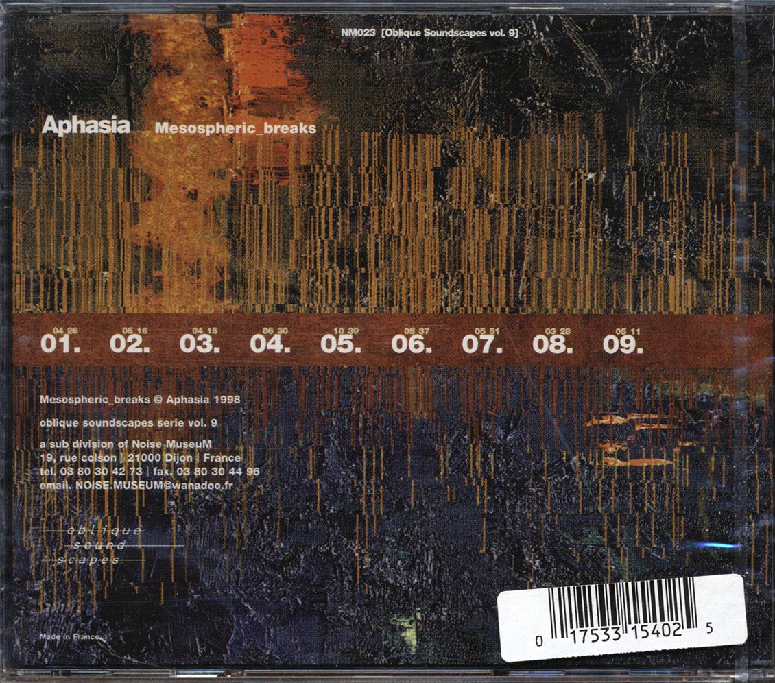 Aphasia - Mesospheric Breaks [New CD]